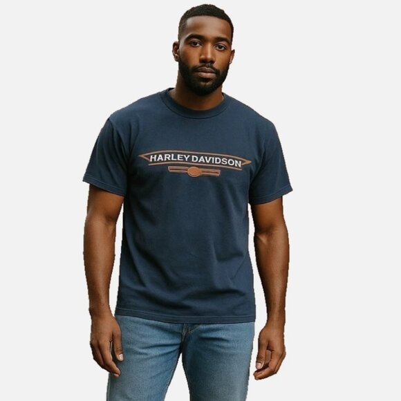 Harley-Davidson Men’s T-Shirt Sz L Black Atlanta GA Dealer Tee Short Sleeve - Picture 7 of 15